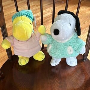 PEANUTS Snoopy and Woodstock Plushies